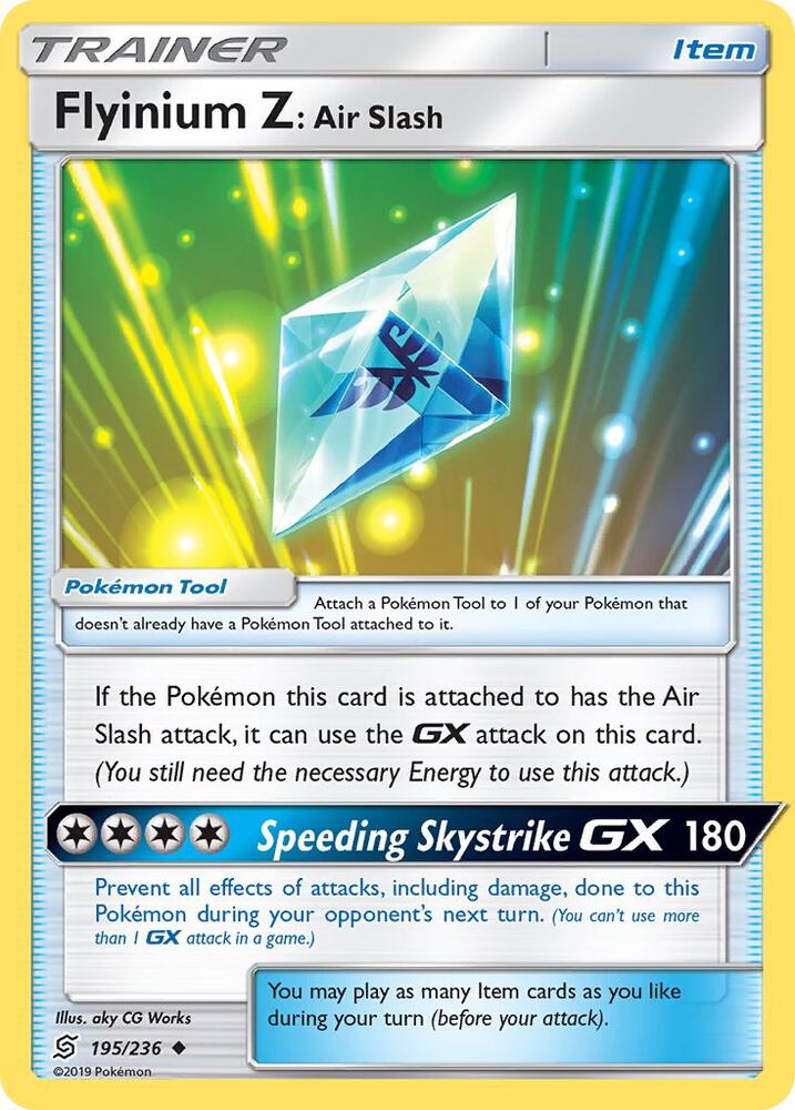 Flyinium Z Air Slash 195/236 (SM - Unified Minds)  - Reverse Holofoil | Good Games Adelaide SA