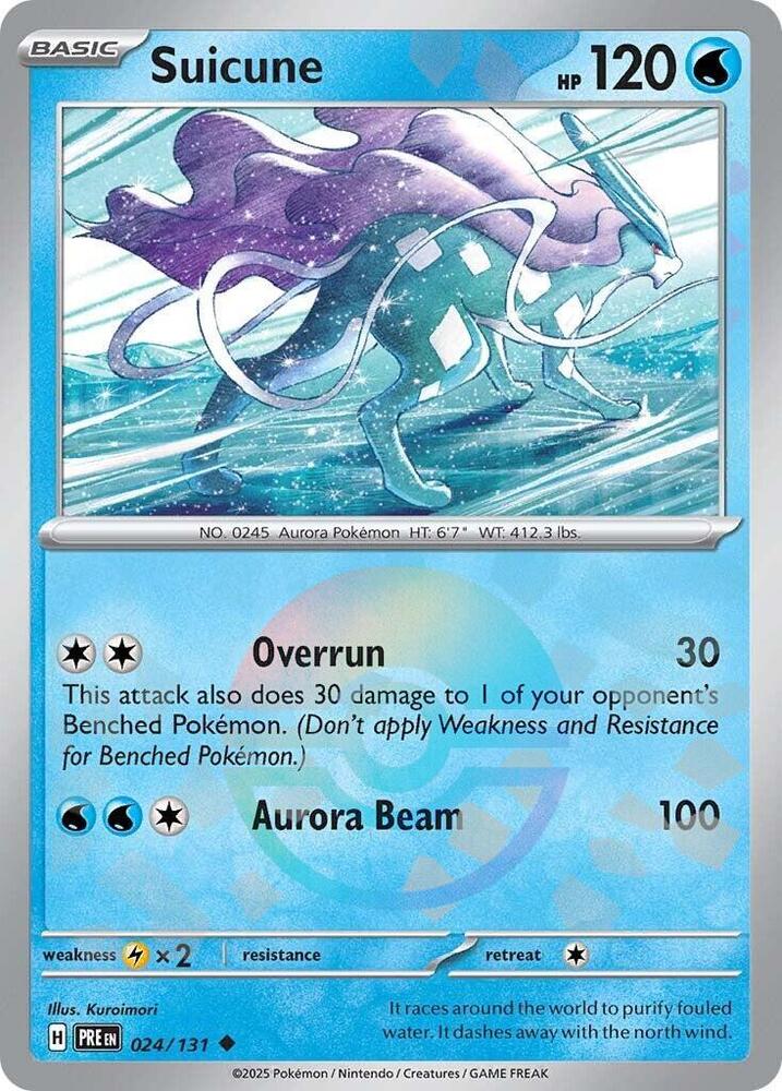 Suicune (024/131) (Poke Ball Pattern) [Scarlet & Violet: Prismatic Evolutions] | Good Games Adelaide SA