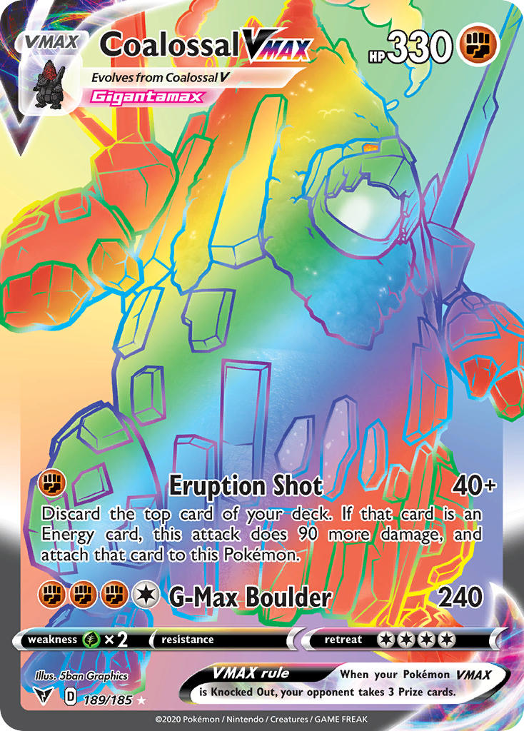 Coalossal VMAX (189/185) [Sword & Shield: Vivid Voltage] | Good Games Adelaide SA