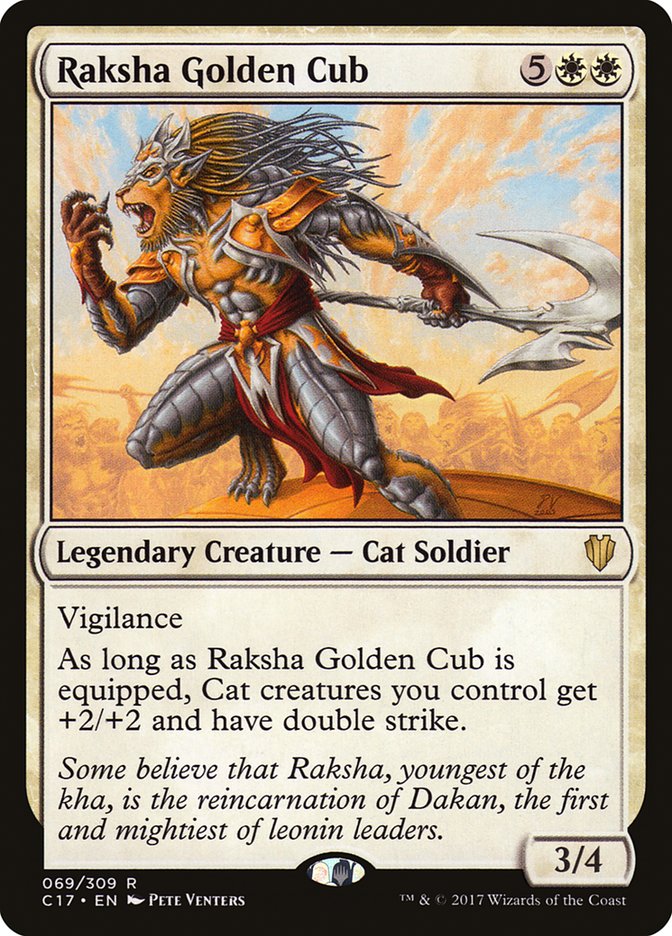 Raksha Golden Cub [Commander 2017] | Good Games Adelaide SA