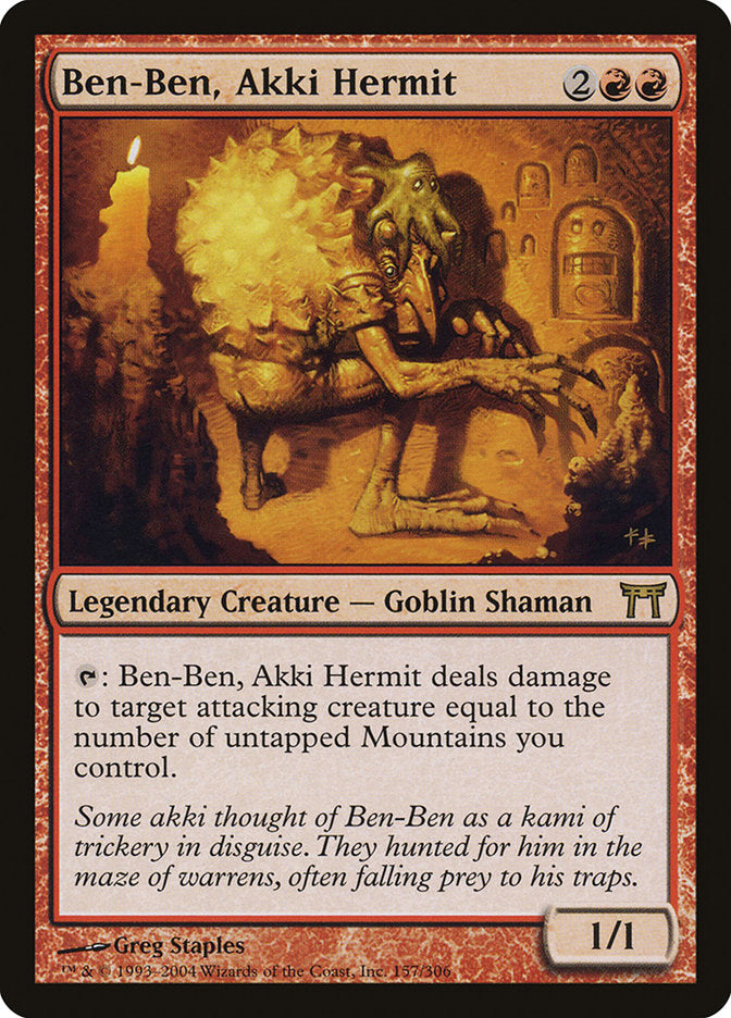 Ben-Ben, Akki Hermit 157 (Champions of Kamigawa)  - Foil | Good Games Adelaide SA