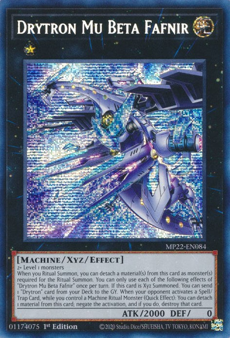 Drytron Mu Beta Fafnir [MP22-EN084] Prismatic Secret Rare | Good Games Adelaide SA