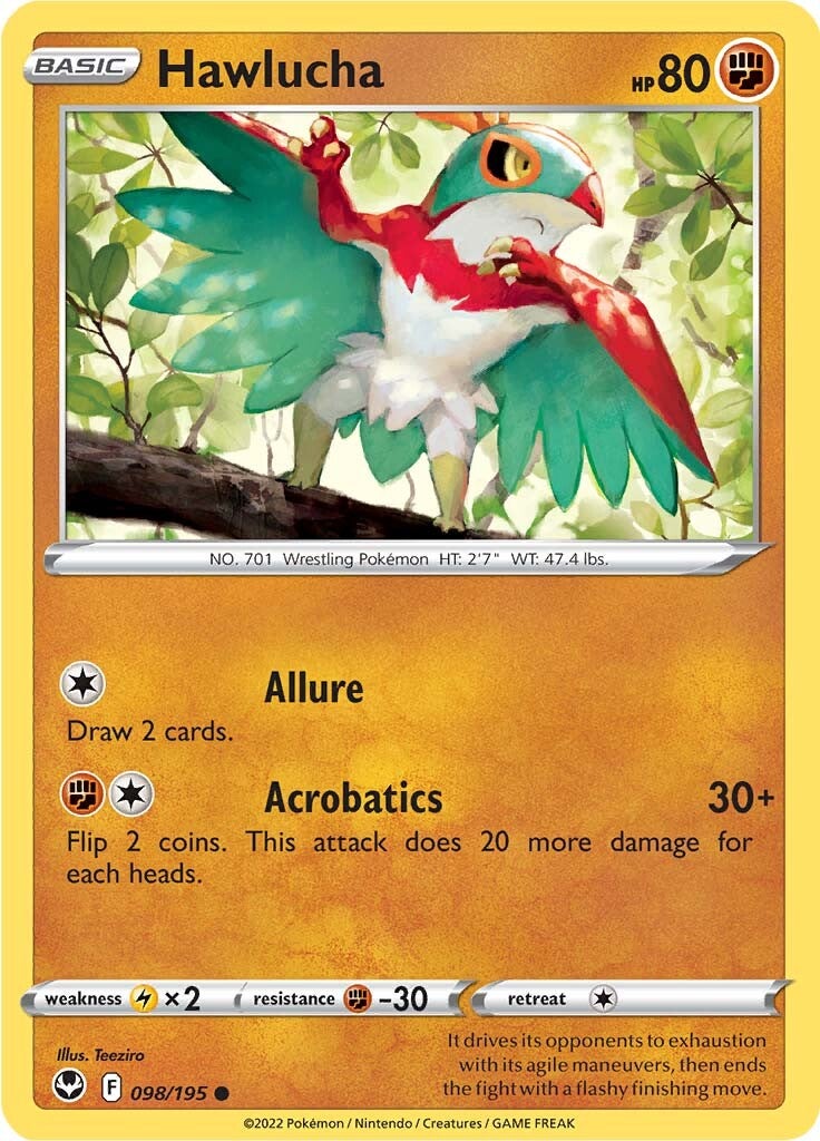 Hawlucha (098/195) [Sword & Shield: Silver Tempest] | Good Games Adelaide SA