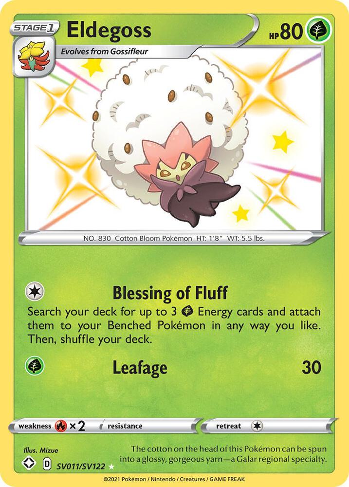 Eldegoss SV011/SV122 (Shining Fates: Shiny Vault)  - Holofoil | Good Games Adelaide SA