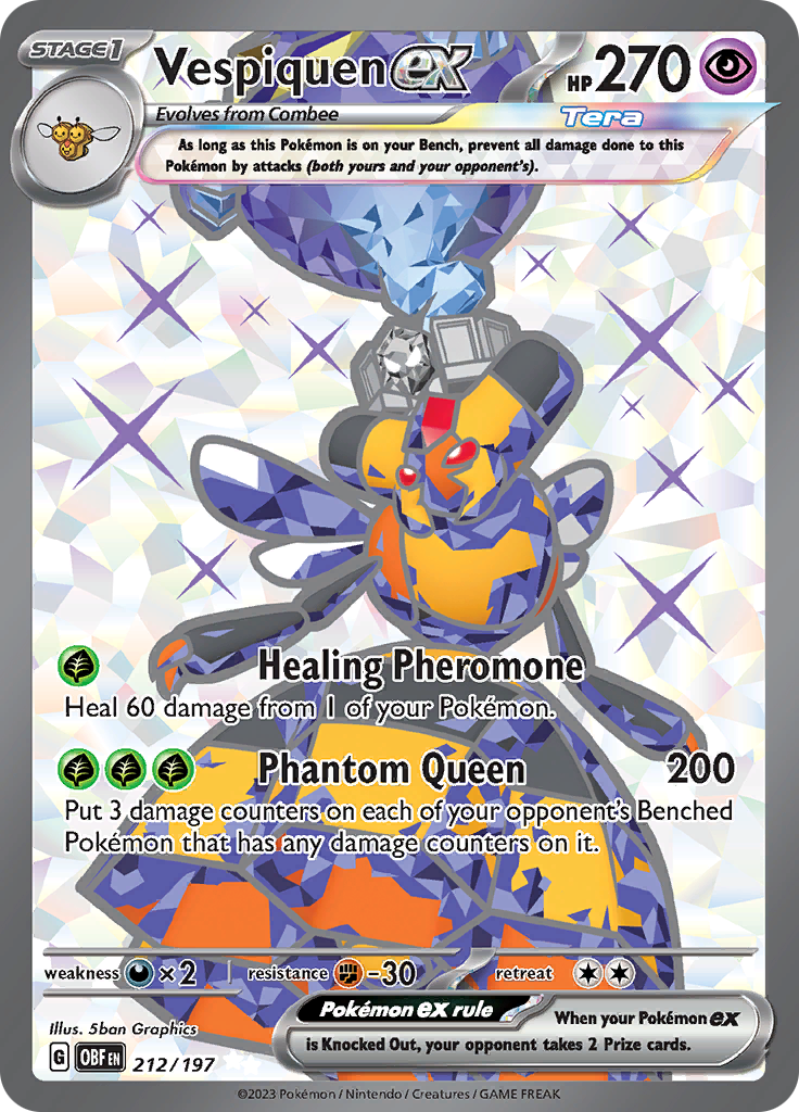 Vespiquen ex (212/197) [Scarlet & Violet: Obsidian Flames] | Good Games Adelaide SA