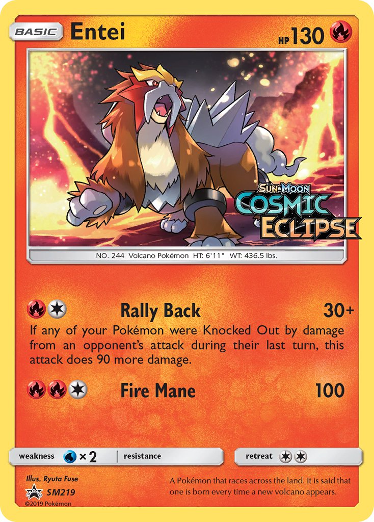 Entei (SM219) [Sun & Moon: Black Star Promos] | Good Games Adelaide SA