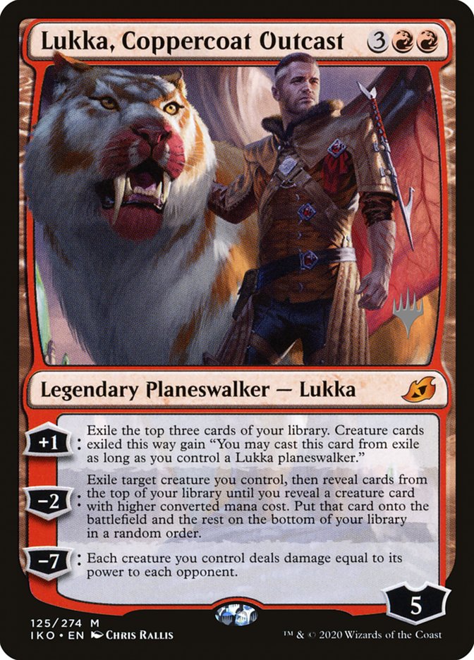 Lukka, Coppercoat Outcast (Promo Pack) [Ikoria: Lair of Behemoths Promos] | Good Games Adelaide SA