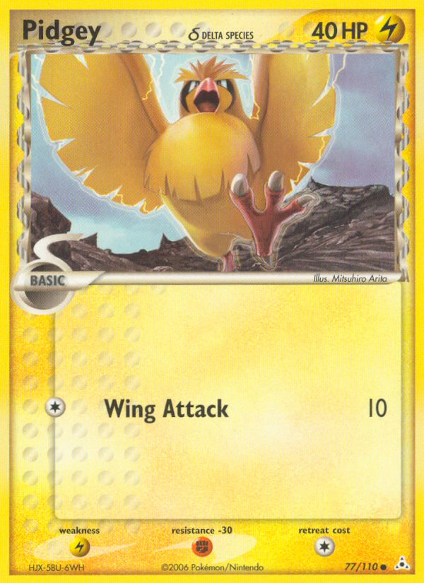 Pidgey (77/110) (Delta Species) [EX: Holon Phantoms] | Good Games Adelaide SA