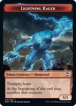 Lightning Rager Rogue Double Sided Token 19 // 7 (Commander: Streets of New Capenna)  | Good Games Adelaide SA