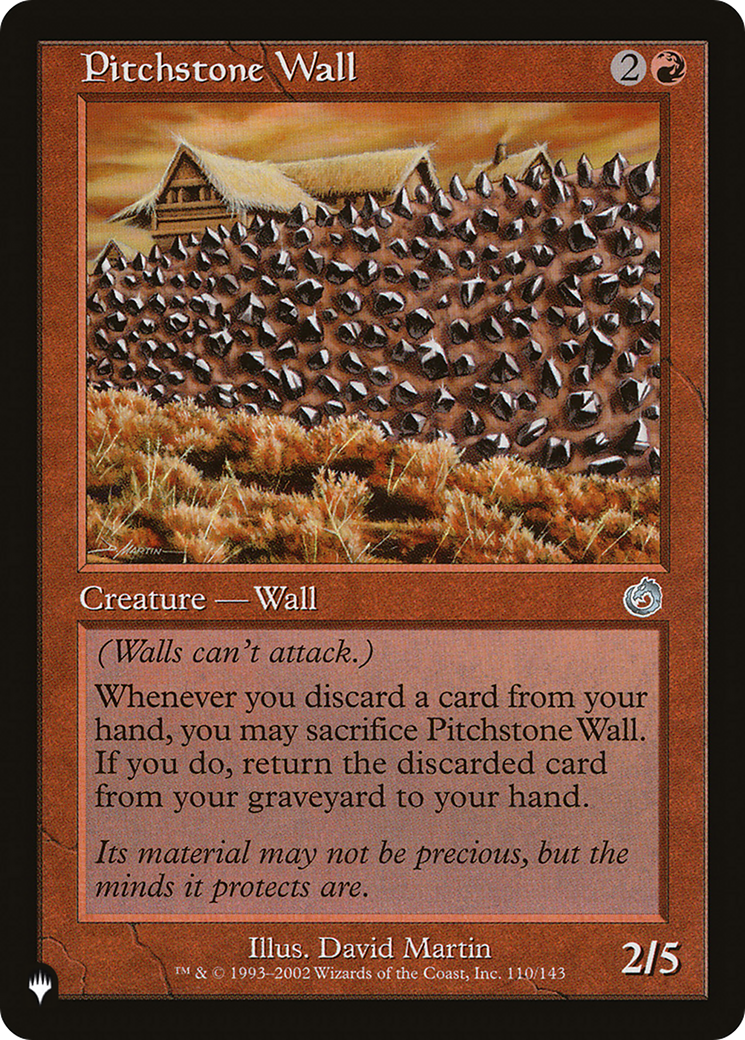 Pitchstone Wall [The List Reprints] | Good Games Adelaide SA