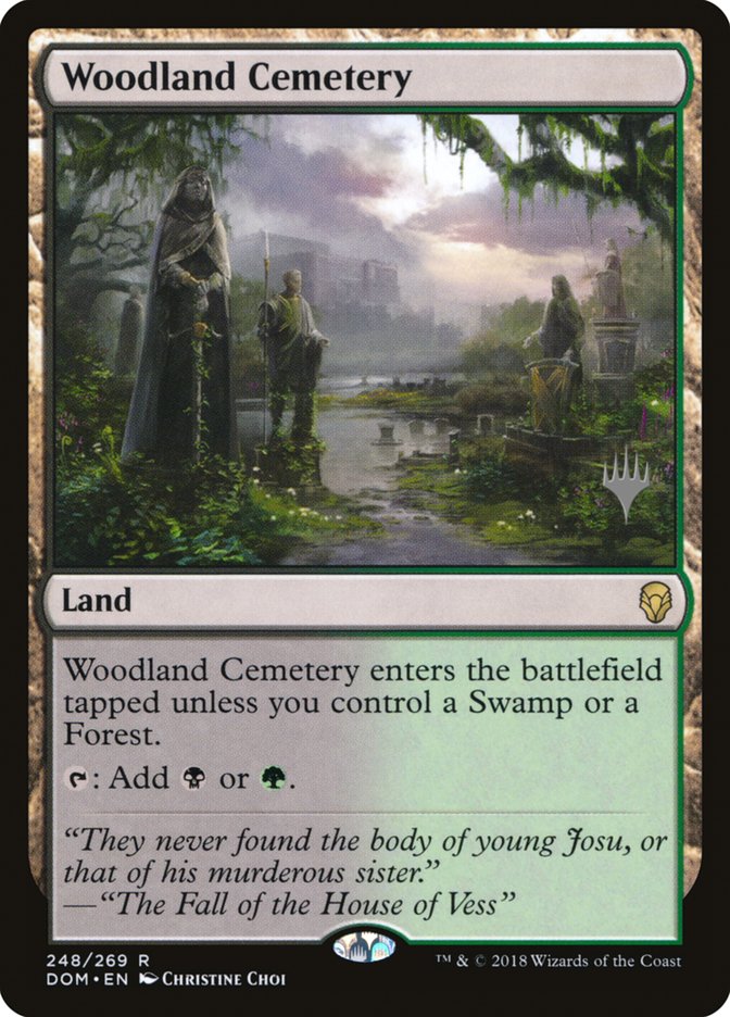 Woodland Cemetery [Dominaria Promos] | Good Games Adelaide SA