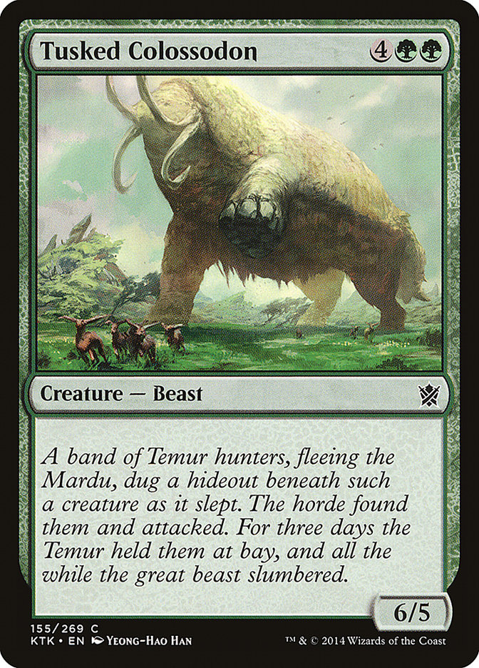 Tusked Colossodon 155 (Khans of Tarkir)  - Foil | Good Games Adelaide SA