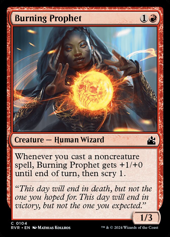 Burning Prophet 104 (Ravnica Remastered)  - Foil | Good Games Adelaide SA
