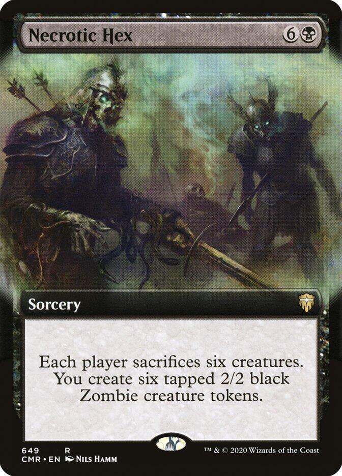 Necrotic Hex 649 (Commander Legends)  - Extended Art Foil | Good Games Adelaide SA