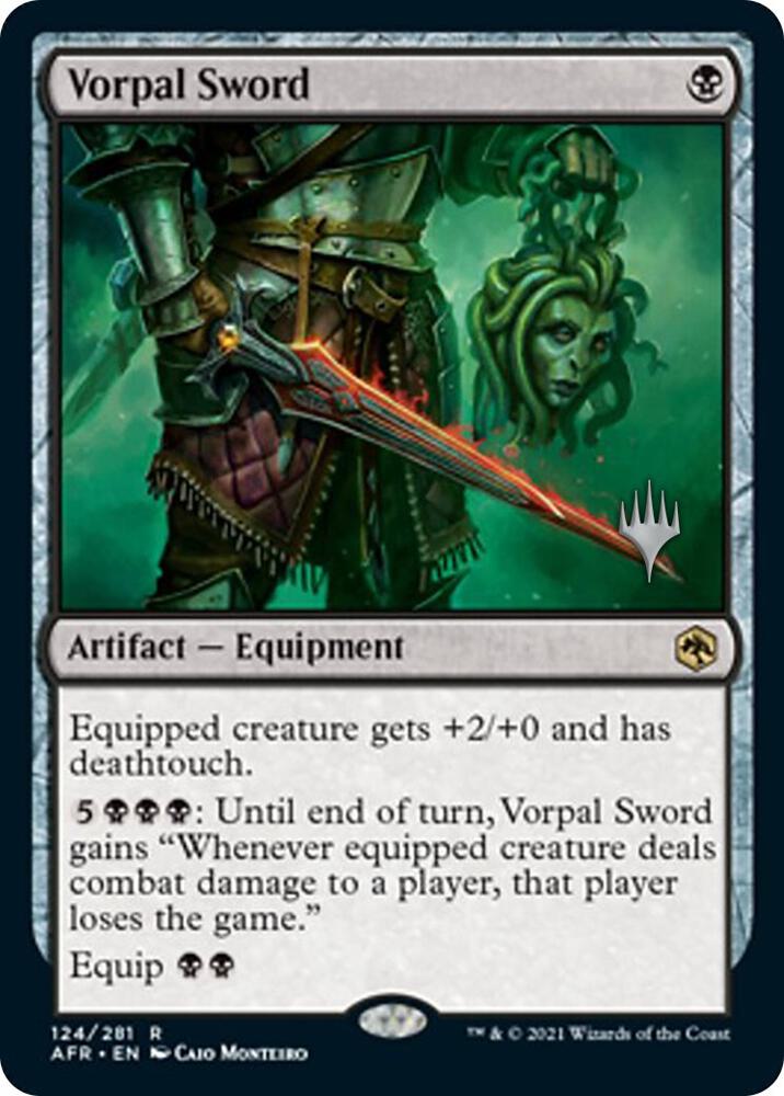 Vorpal Sword 124 (Promo Pack: Adventures in the Forgotten Realms)  - Foil | Good Games Adelaide SA