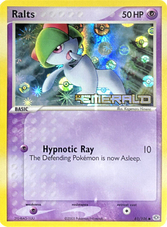 Ralts (61/106) (Stamped) [EX: Emerald] | Good Games Adelaide SA