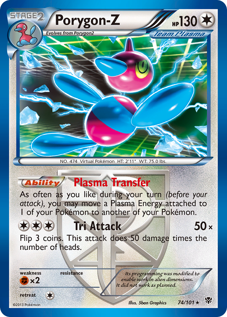 Porygon-Z (74/101) [Black & White: Plasma Blast] | Good Games Adelaide SA