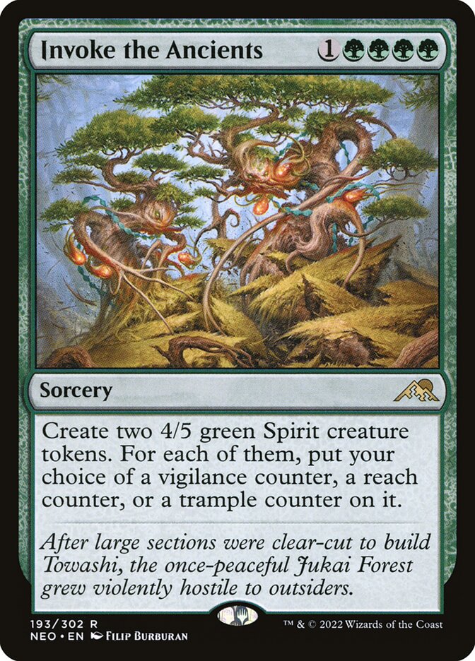 Invoke the Ancients 193 (Kamigawa: Neon Dynasty)  - Foil | Good Games Adelaide SA
