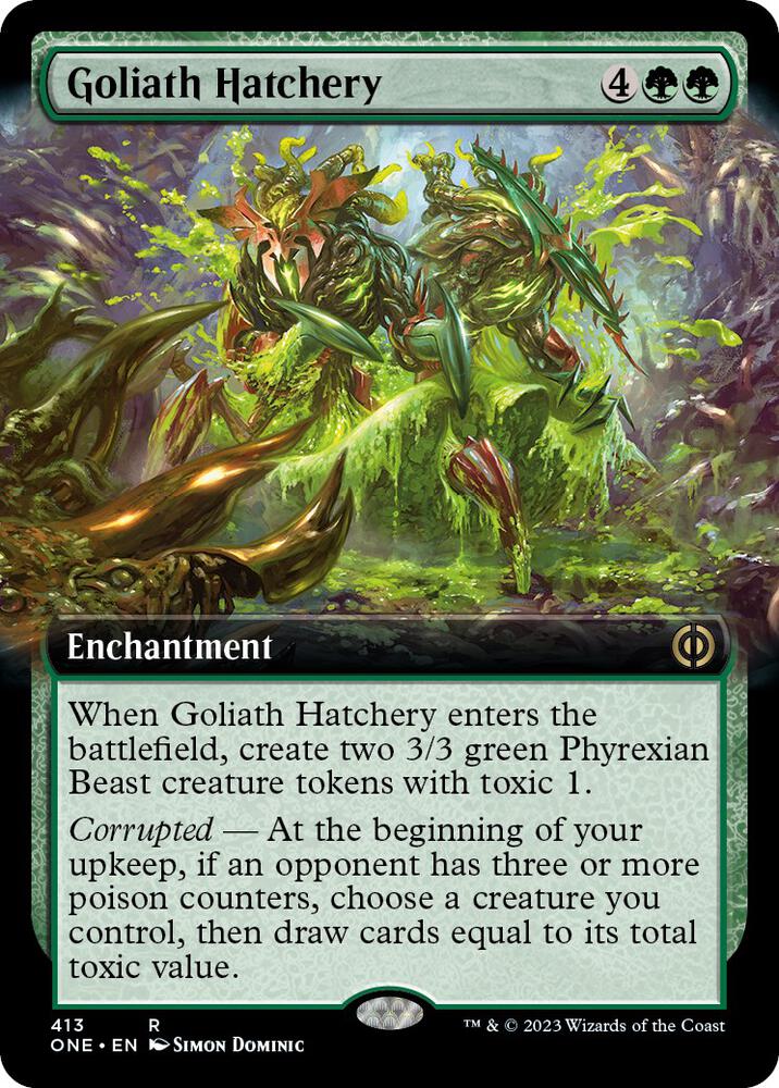 Goliath Hatchery 413 (Phyrexia: All Will Be One)  - Extended Art | Good Games Adelaide SA
