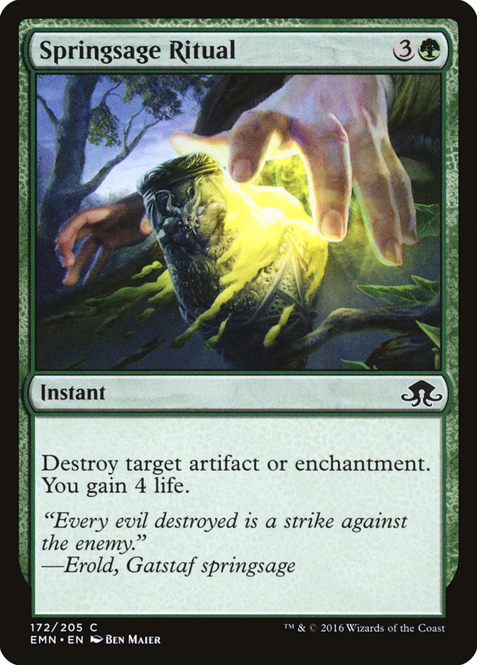 Springsage Ritual 172 (Eldritch Moon)  - Foil | Good Games Adelaide SA