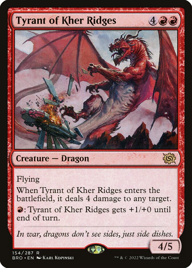 Tyrant of Kher Ridges 154 (The Brothers' War)  - Foil | Good Games Adelaide SA