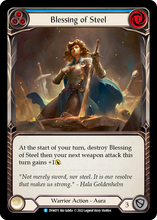 Blessing of Steel (Blue) [DYN075] (Dynasty) | Good Games Adelaide SA