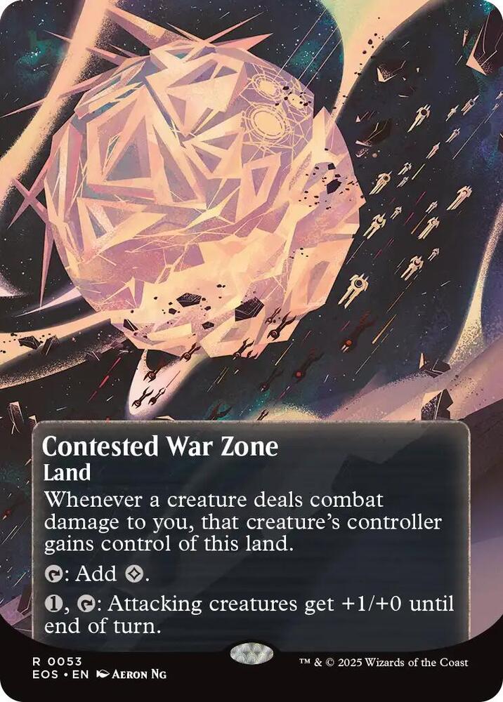 Contested War Zone  53/0 (Edge of Eternities: Stellar Sights)  - Borderless | Good Games Adelaide SA