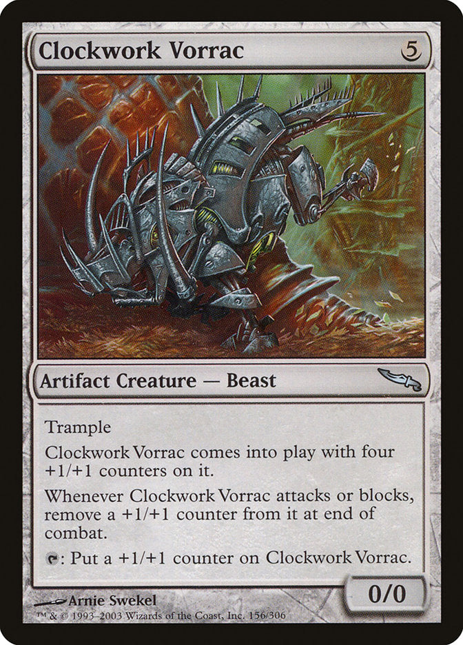 Clockwork Vorrac 156 (Mirrodin)  - Foil | Good Games Adelaide SA