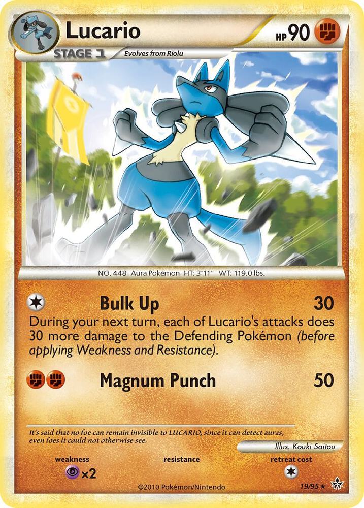 Lucario 19/95 (Unleashed)  - Reverse Holofoil | Good Games Adelaide SA