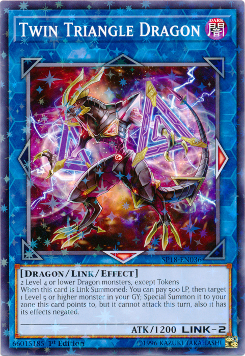 Twin Triangle Dragon [SP18-EN036] Starfoil Rare | Good Games Adelaide SA