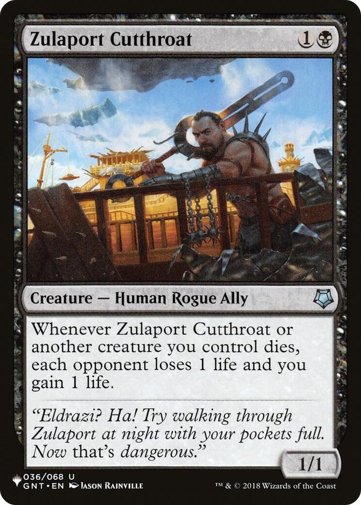 Zulaport Cutthroat 036/068 (The List Reprints)  | Good Games Adelaide SA