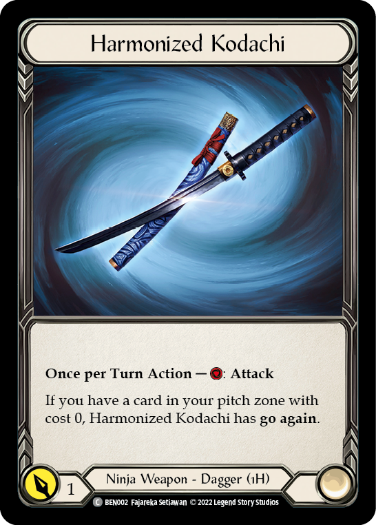 Harmonized Kodachi [BEN002] (Outsiders Benji Blitz Deck) | Good Games Adelaide SA