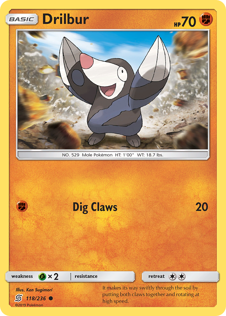 Drilbur (118/236) [Sun & Moon: Unified Minds] | Good Games Adelaide SA
