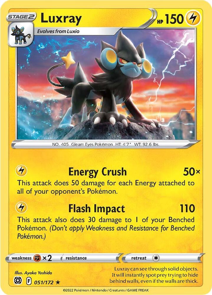 Luxray 051/172 (SWSH09: Brilliant Stars)  | Good Games Adelaide SA