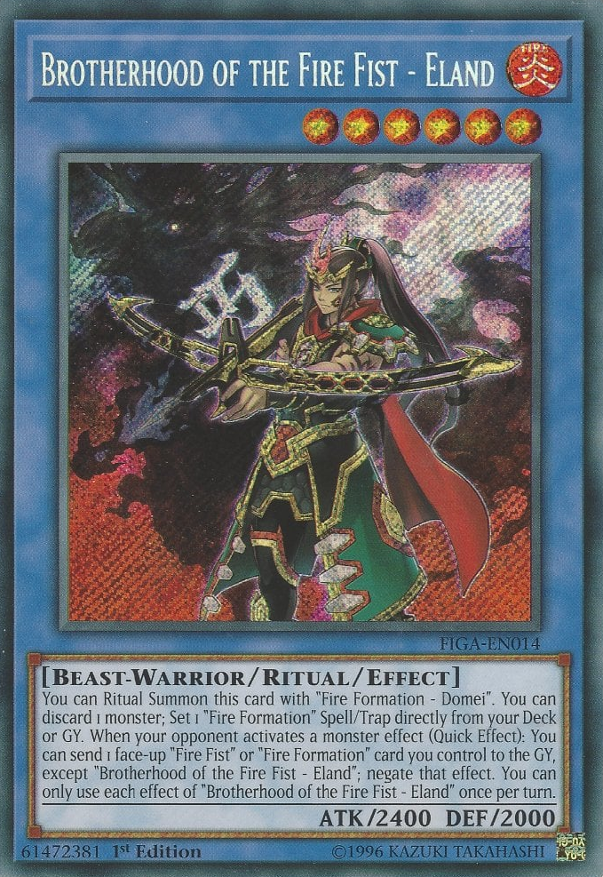 Brotherhood of the Fire Fist - Eland [FIGA-EN014] Secret Rare | Good Games Adelaide SA