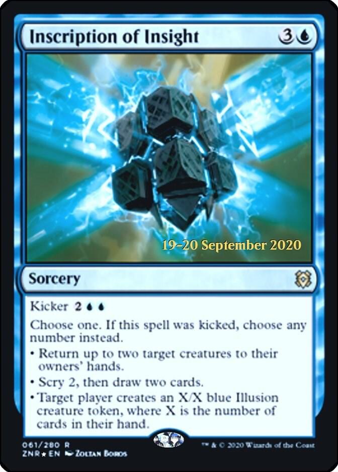 Inscription of Insight 61 (Prerelease Cards)  - Foil | Good Games Adelaide SA