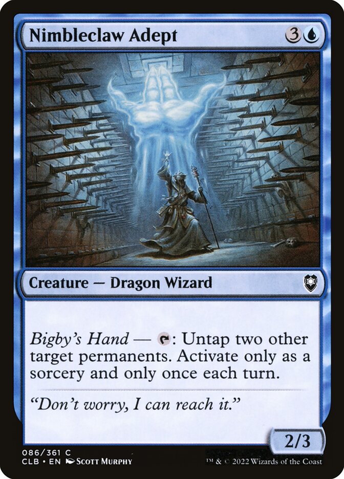 Nimbleclaw Adept 86 (Commander Legends: Battle for Baldur's Gate)  - Foil | Good Games Adelaide SA