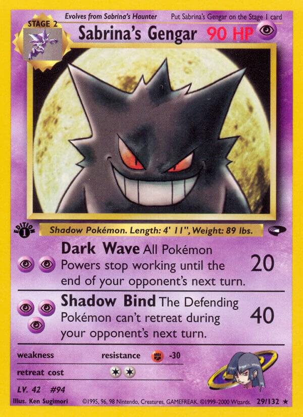 Sabrinas Gengar 029/132 (Gym Challenge)  - 1st Edition | Good Games Adelaide SA