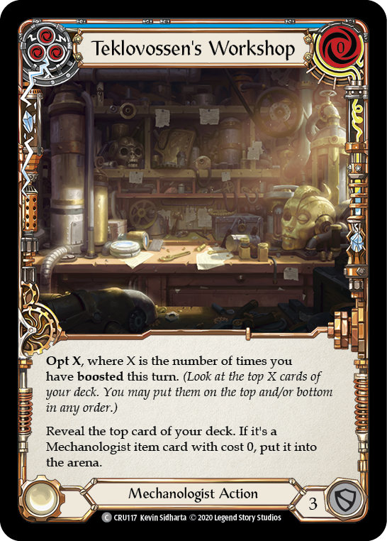 Teklovossen's Workshop (Blue) [CRU117] 1st Edition Normal | Good Games Adelaide SA