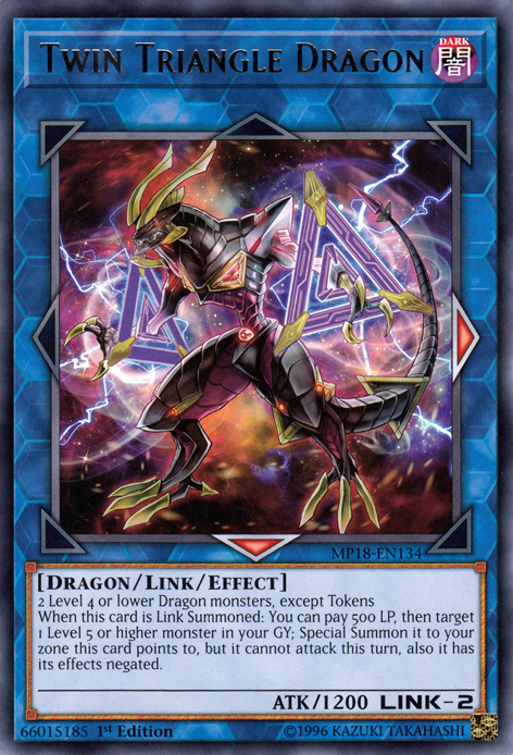 Twin Triangle Dragon [MP18-EN134] Rare | Good Games Adelaide SA