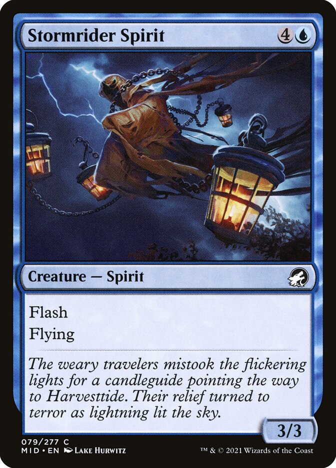 Stormrider Spirit 79 (Innistrad: Midnight Hunt)  - Foil | Good Games Adelaide SA