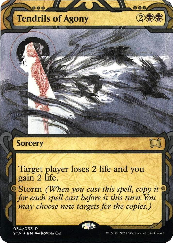 Tendrils of Agony Foil Etched 34 (Strixhaven: Mystical Archives)  - Foil | Good Games Adelaide SA