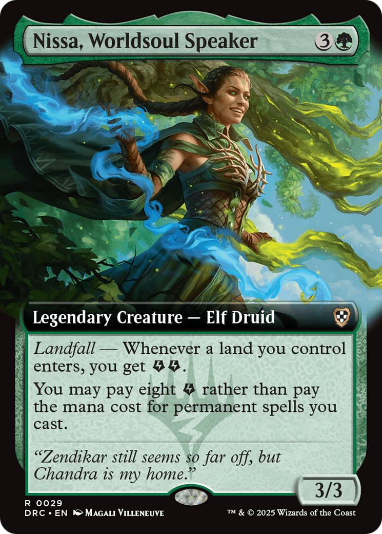 Nissa, Worldsoul Speaker (Extended Art) [Aetherdrift Commander] | Good Games Adelaide SA