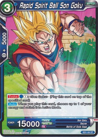 Rapid Spirit Ball Son Goku (Starter Deck - The Awakening) [SD1-04] | Good Games Adelaide SA
