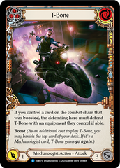 T-Bone (Blue) [EVR075] (Everfest)  1st Edition Rainbow Foil | Good Games Adelaide SA