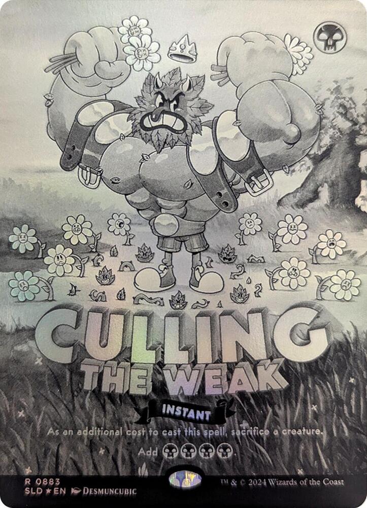 Culling the Weak Black and White Foil 883 (Secret Lair Drop Series)  - Foil | Good Games Adelaide SA