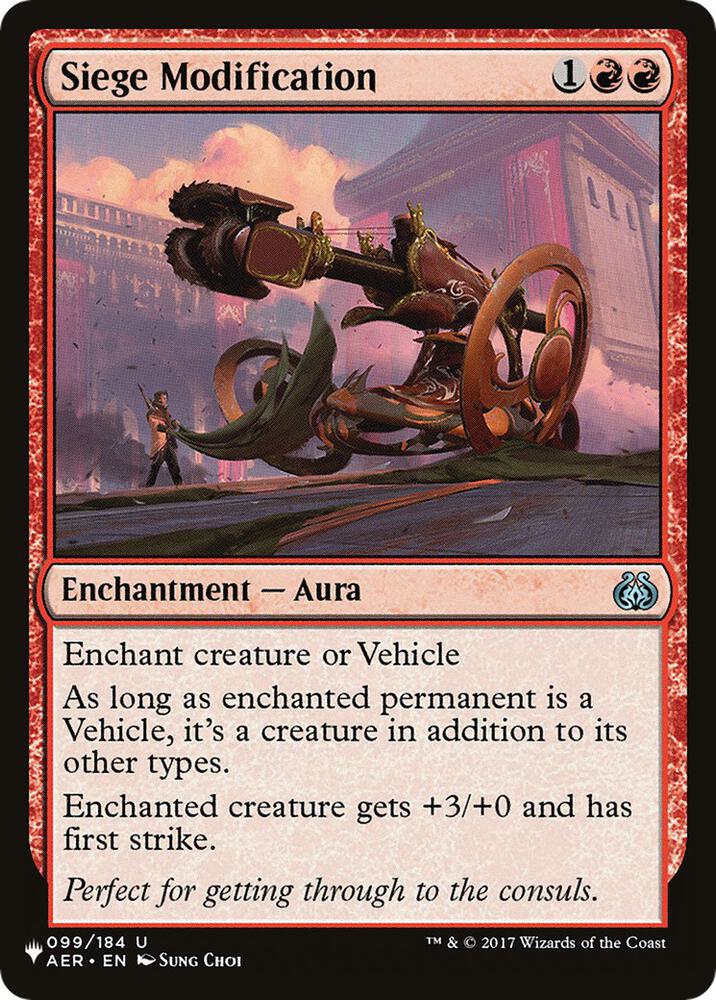 Siege Modification 099/184 (The List Reprints)  | Good Games Adelaide SA