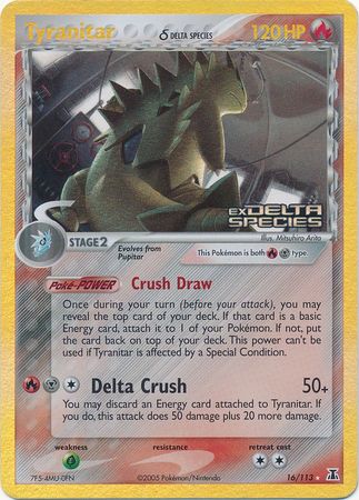 Tyranitar (16/113) (Delta Species) (Stamped) [EX: Delta Species] | Good Games Adelaide SA