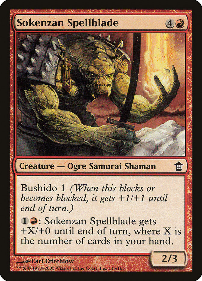 Sokenzan Spellblade 115 (Saviors of Kamigawa)  - Foil | Good Games Adelaide SA