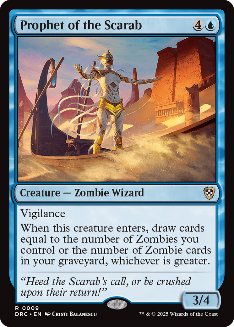 Prophet of the Scarab [Aetherdrift Commander] | Good Games Adelaide SA